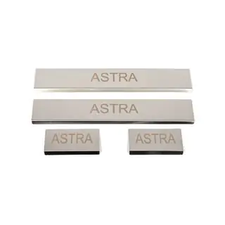 Dorpellijst set (4 stuks, RVS) foto 1