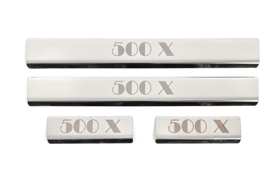 Fiat 500X 2014–2024 Dorpellijst set (4 stuks, RVS) Image