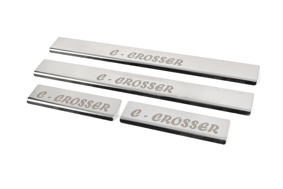 Citroen C-Crosser 2007–2013 Dorpellijst set (4 stuks, RVS) Foto 4