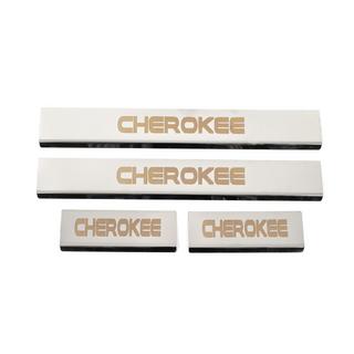 Dorpellijsten V-2 (4 stuks, RVS) Jeep Grand Cherokee WK2 2010–2021 foto 1