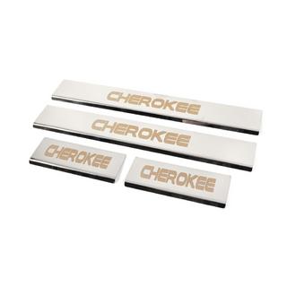 Dorpellijsten V-2 (4 stuks, RVS) Jeep Grand Cherokee WK2 2010–2021 foto 2