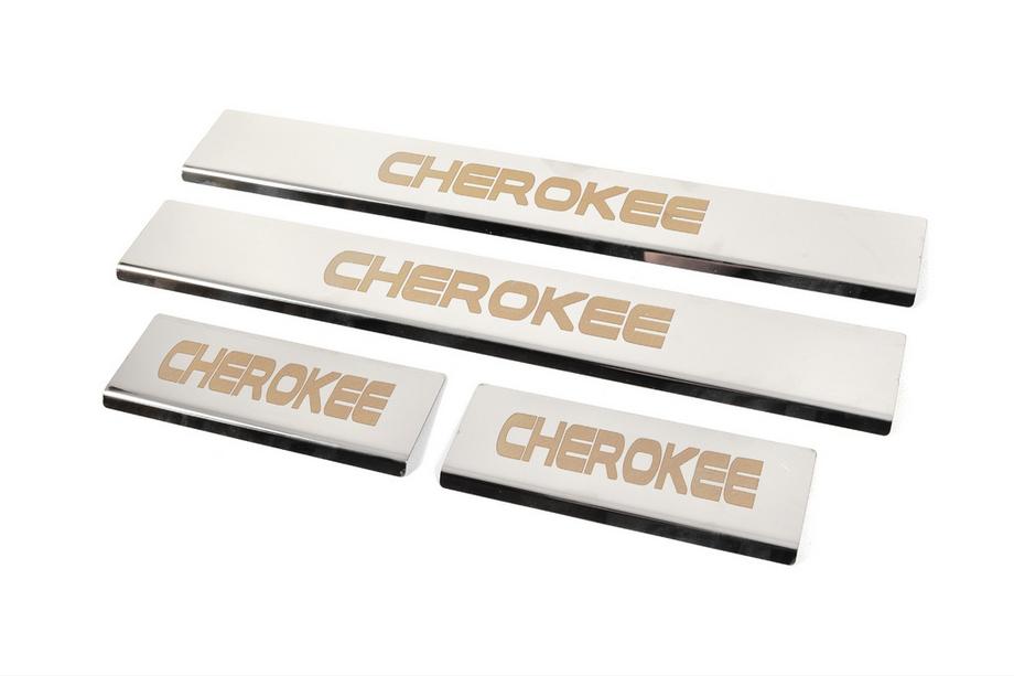 Jeep Grand Cherokee WK2 2010–2021 Dorpellijsten V-2 (4 stuks, RVS) Foto 2