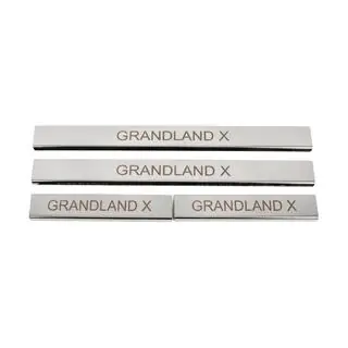 Dorpellijst set (4 stuks, RVS)