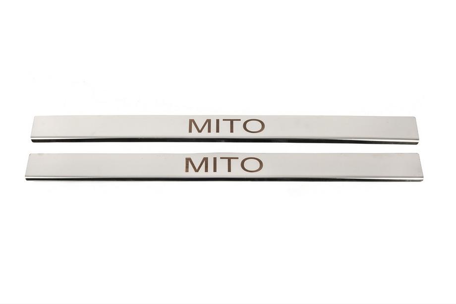 Alfa Romeo MiTo 2008–2018 Dorpellijsten (2 stuks, RVS) Image