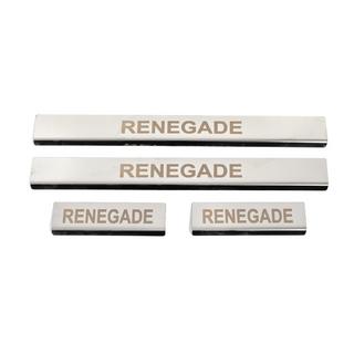 Dorpellijst set (4 stuks, RVS) Jeep Renegade 2014– foto 1