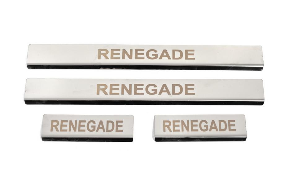 Jeep Renegade 2014– Dorpellijst set (4 stuks, RVS) Image