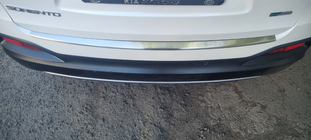 Kia Sorento III UM 2014–2020 Carmos RVS achterbumperbeschermer foto 1