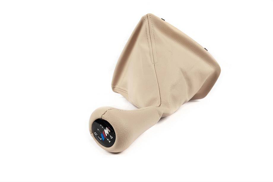 BMW 3-serie E90/E91 2005–2011 Pookknop en pookhoes 25118037308 beige (6-versnellingen) Foto 4