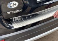 Mitsubishi Outlander 2012–2021 RVS achterbumperbeschermer 2015-2021 Carmos (RVS) foto 2