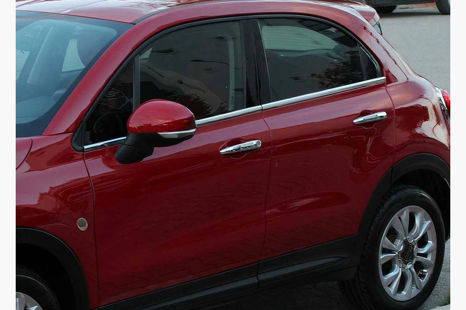 Fiat 500X 2014–2024 RVS raamomlijsting (4 stuks) Image