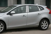Volvo V40 2012– RVS deurstijl sierlijsten foto 1