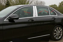 Mercedes C-klasse W205 2014–2021 RVS deursstijl sierlijsten (6-delig) foto 1