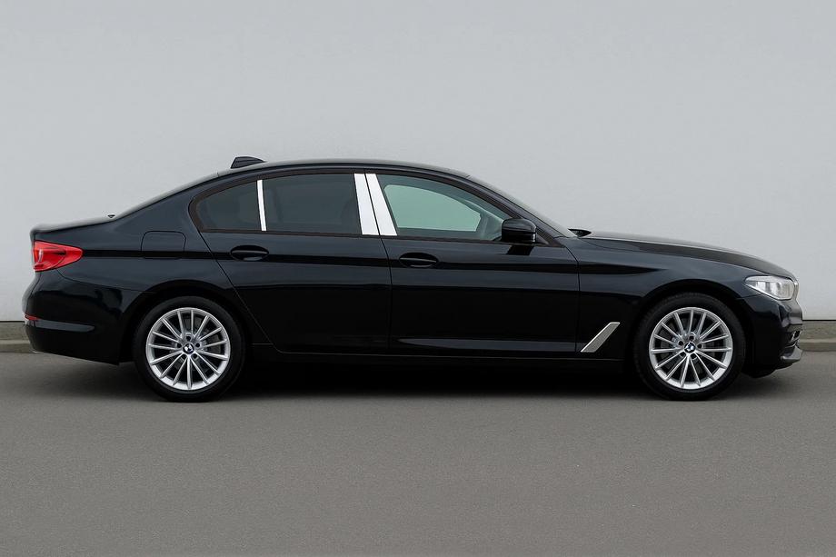 BMW 5 Serie G30/G31 2017–2023 RVS deursstijl sierlijsten (6-delig) Image