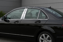 Mercedes C-klasse W204 2007–2015 RVS deursstijl sierlijsten (6-delig) foto 1