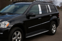 Mercedes GL-klasse X164 2006–2012 Chroom deurstijllijsten (10 stuks, roestvrij staal) foto 1