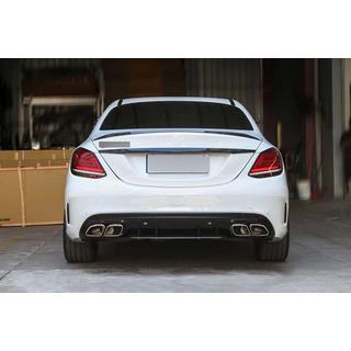 Bodykit met diffuser (AMG C63-designs 2018-2021) Mercedes C-klasse W205 2014–2021 foto 4