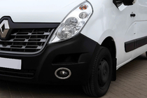 Renault Master 2011–2023 Chroom sierlijsten voor mistlampen Carmos (2 stuks, RVS) foto 1