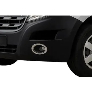 Chroom sierlijsten voor mistlampen Carmos (2 stuks, RVS) Nissan NV400 2010–2024 foto 1