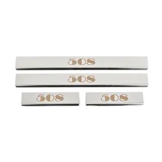 Carmos dorpellijsten (set 4 stuks, RVS)