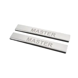 Instaplijsten V4 (2 stuks, RVS) Renault Master 2011–2023 foto 2