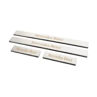 Carmos dorpellijsten (set 4 stuks, RVS) Mercedes C-klasse W204 2007–2015 foto 2