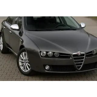 Spiegelkappen (2 stuks, RVS) Carmos Alfa Romeo 159 2005–2011 foto 1