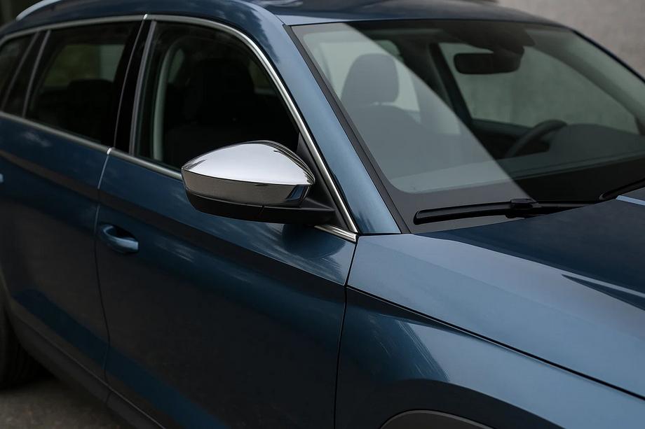 Skoda Kodiaq 2016–2023 Spiegelkappen (2 stuks, RVS) Carmos Image