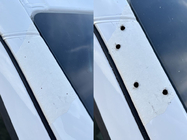 Volkswagen Crafter 2006–2016 Zonneklep voor voorruit op frame (Wit, 5 mm) foto 7