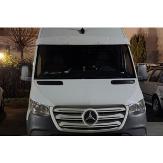 Zonneklep voor voorruit op frame (Wit, 5 mm) Mercedes Sprinter W907/W910 2018– foto 4