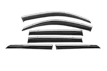 Toyota Land Cruiser Prado 150 2009–2023 Raamwindschermen met chromen sierlijst Niken Luxury (6 stuks) foto 2