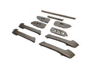 Toyota Land Cruiser Prado 150 2009–2023 Set inlegstukken in donker houtlook foto 2