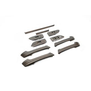 Set inlegstukken in donker houtlook Toyota Land Cruiser Prado 150 2009–2023 foto 3