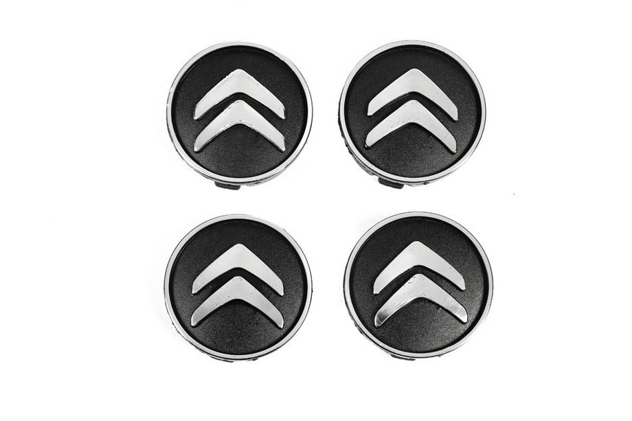 Citroen Naafdoppen voor velgen, zwart cit5955tur-bl (59 mm naar 55 mm, 4 stuks) Image