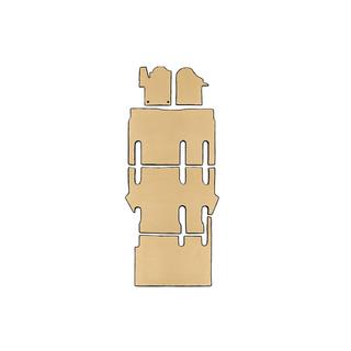 EVA-matten V-class, ExtraLong, 2 zijstukken (Alleen afhalen, complete interieurset, beige) foto 1