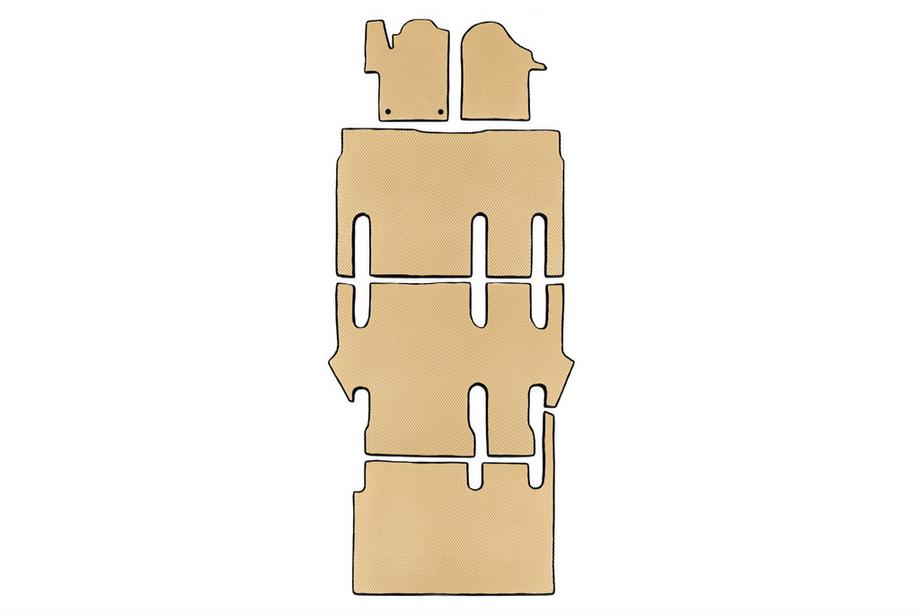 Mercedes Vito/V-klasse W447 2014– EVA-matten V-class, ExtraLong, 2 zijstukken (Alleen afhalen, complete interieurset, beige) Image