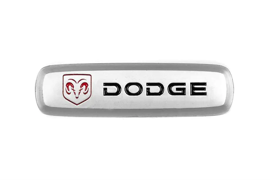 Dodge Aluminium badge voor automatten (1 st.) Foto 2