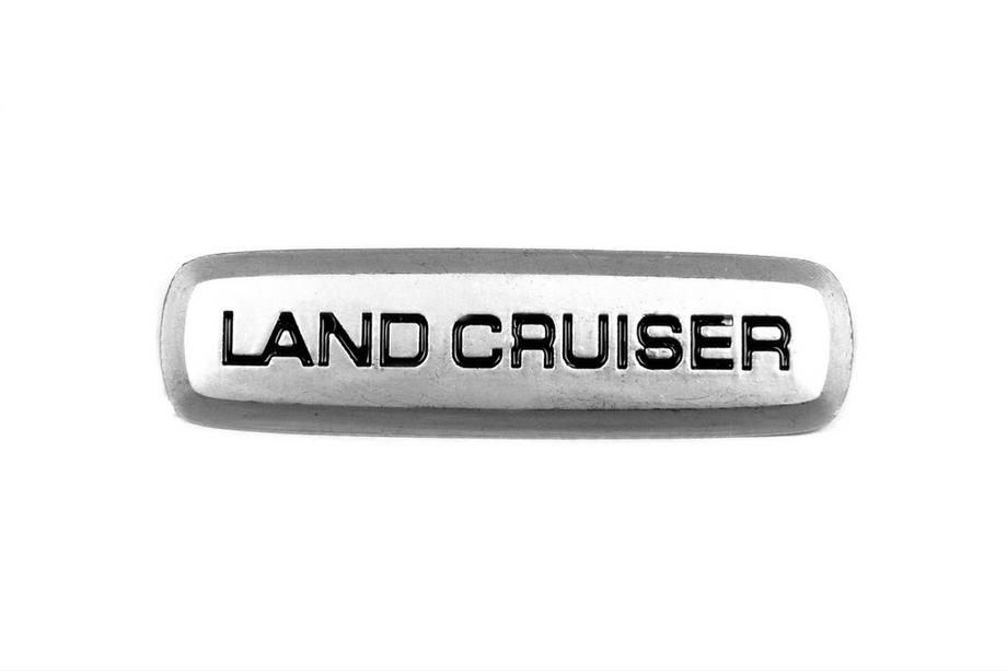 Toyota Land Cruiser aluminium embleem voor automatten (1 st.) Foto 1