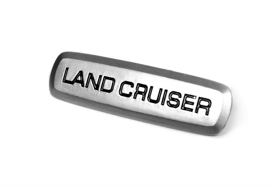 Toyota Land Cruiser aluminium embleem voor automatten (1 st.) Foto 2