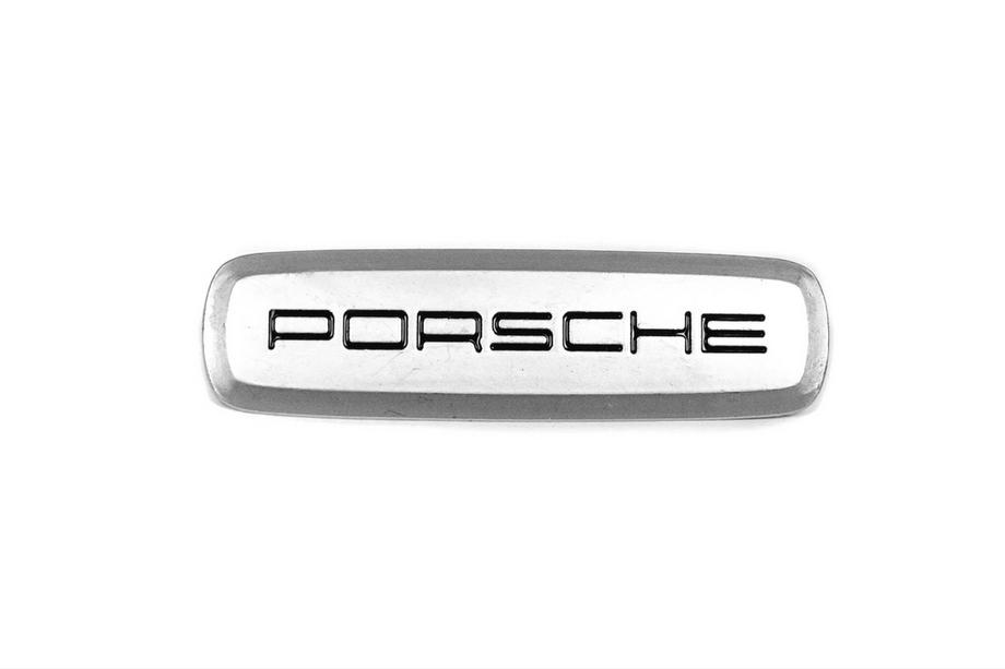 Porsche Aluminium badge voor automatten (1 st.) Image