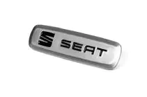Seat Aluminium badge voor automatten (1 st.) foto 2