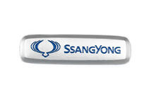 SsangYong Aluminium badge voor automatten (1 st.) foto 1