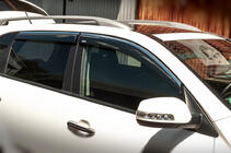 Kia Sorento II XM 2009–2014 Raamwindschermen met chromen sierlijst (set van 4, Niken) foto 1