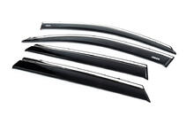 Kia Sorento II XM 2009–2014 Raamwindschermen met chromen sierlijst (set van 4, Niken) foto 5