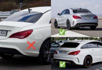 Mercedes CLA C117 2013–2019 Premium spatlappen voor CLA45 (4 stuks) foto 2
