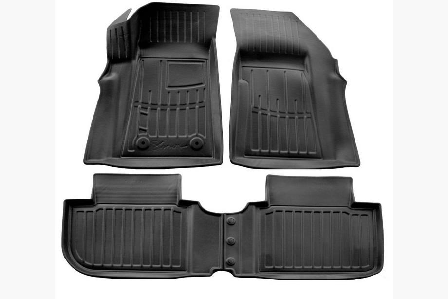 Chevrolet Menlo 2021–2023 Stingray 3D rubber automatten voor interieur (4 stuks) Image