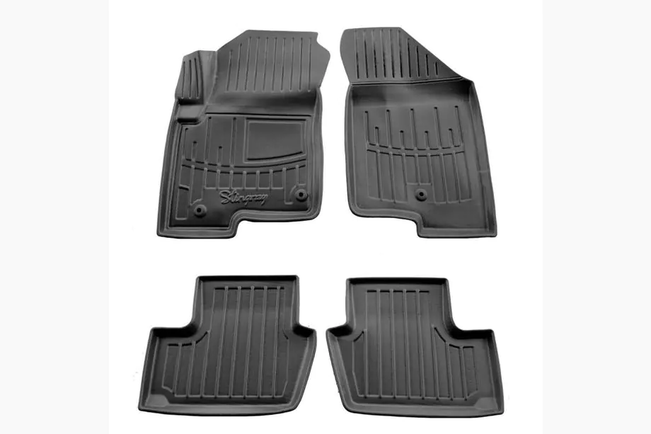Jeep Compass 2006–2016 Stingray 3D rubber automatten set (4 st., 2 clips voor de bestuurdersmat) Image