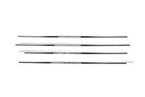 Renault Clio III 2005–2012 Buitenste raamlijstenset (4-delig, RVS) Carmos - Turks staal foto 2