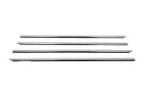Renault Symbol 2008–2013 Buitenste raamlijsten (set 4 stuks, RVS) foto 3