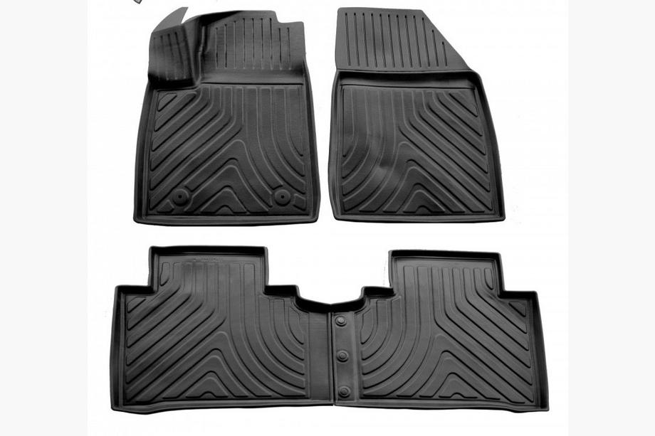 BYD Yuan 2021– BYD Yuan Plus Stingray 3D rubberen vloermatten voor het interieur (4 stuks) Image