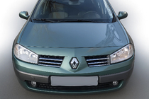 Renault Megane II 2004–2009 Grille sierlijsten (model 2004-2006, 6 stuks, RVS) OmsaLine - Italiaans roestvrij staal foto 1